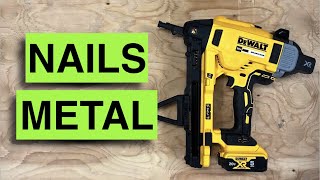 Dewalt Cordless Concrete amp Metal Nailer Max XR DCN890P220V [upl. by Ecirum]