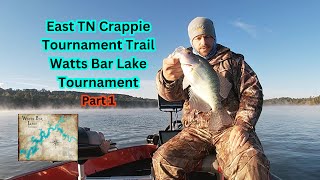 Watts Bar Lake Tournament Part 1  East TN Crappie Tournament Trail  Crappie Fishing  Fall Crappie [upl. by Jeanna209]