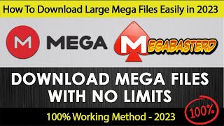 How to download large files from mega link in one click  Updated Method 2023  API issue solved [upl. by Hildebrandt]