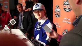 Maple Leafs Future Star William Nylander at the 2014 NHL Draft [upl. by Llenaj243]