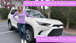 A Real Mom Car Tour  2024 Toyota Grand Highlander Limited [upl. by Shaine]