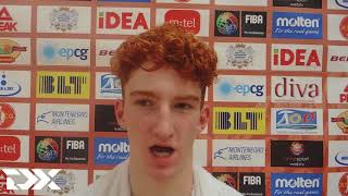 Nico Mannion Full Interview U16 Eurpoean Championship A [upl. by Adao]