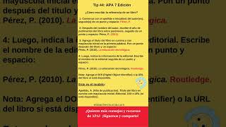 Cómo referenciar un libro en APA 7 edición  Normas APA 7 edición LA MÁS ACTUALIZADA [upl. by Quennie]