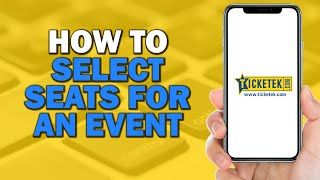 How To Select Seats For An Event On Ticketek Quick Tutorial [upl. by Aleekat]