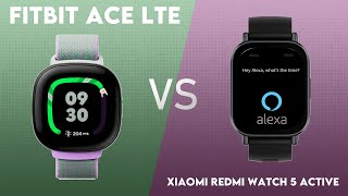 Fitbit Ace LTE vs Xiaomi Redmi Watch 5 Active Comparison [upl. by Leahcin962]