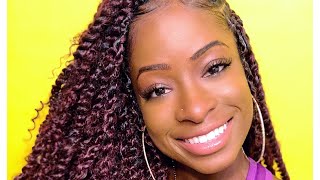 HOW TO INSTALL GODDESS PASSION TWISTS USING FREETRESS BOHAMIAN CROCHET HAIR [upl. by Adnawat]