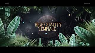 Golden Treasure Forest Trailer Free Download After Effects Template [upl. by Adliwa]