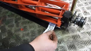 How To series  Setting a cylinder mower on cut [upl. by Belldas955]