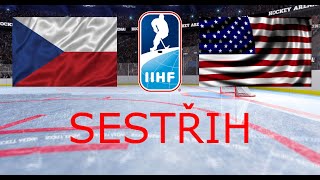 2  IIHF MS  NHL 22  HIGHLIGHTS  ČESKO VS USA [upl. by Elboa]