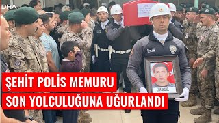 Şehit polis memuru son yolculuğuna uğurlandı [upl. by Blanca543]