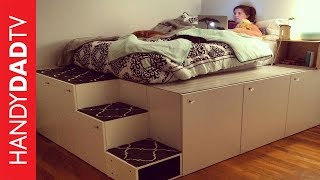 IKEA Hack Platform Bed DIY [upl. by Nurav21]