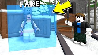 FAKE ICE CUBE TROLLING in Roblox Murder Mystery 2 [upl. by Emanuela]