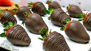 COMO HACER FRESAS CUBIERTAS DE CHOCOLATE Técnica fácil 🍓🍫 [upl. by Eduj]