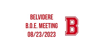 Belvidere BOE Meeting 08232023 [upl. by Anelehs]