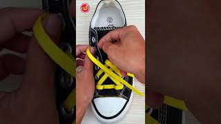 New Shoelace Fashion How To Tie Shoelaces Shoe Lacing Styles Shoelaces Shorts [upl. by Elokin63]