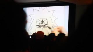 Masashi kishimoto drawing live at NYC Comic con 2015 [upl. by Kier]