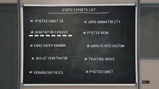 GTA Online Exotic Exports Location Benefactor Krieger [upl. by Presley]