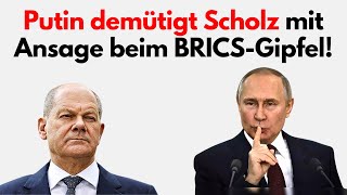 BRICSGipfel PUTINS VERNICHTENDE ANTWORT an SCHOLZ [upl. by Hallsy]