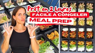 16 repas GOURMANDS à CONGELER  Meal Prep PERTE DE POIDS saine [upl. by Llenyl323]