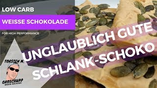 🏆Beste weisse Schokolade die ich je gegessen habe mit Xylit Schlank  Schlau Low Carb Groschupp [upl. by Idissac365]