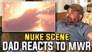 Dad Reacts To quotShock and Awequot Nuke Scene In Modern Warfare Remastered [upl. by Caton618]