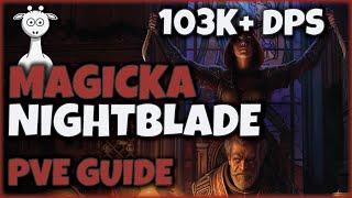 Magicka Nightblade PvE DPS Guide  EZ and Dynamic Rotations  Update Link in Description  ESO [upl. by Siahc241]