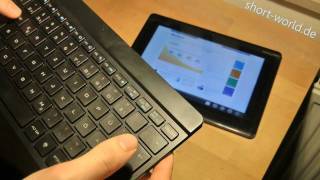 UltraSlim Bluetooth Keyboard  Review  Periboard804 [upl. by Elberfeld]