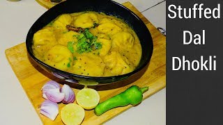 Kachori Dal Dhokli  Stuffed Dal Dhokli Recipe  Authentic Gujarati Recipe  SaasBahuRasoi [upl. by Ahsimac217]