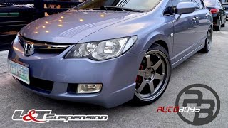 Civic FD on LampT lowering springs by Autoboys [upl. by Eelahc]