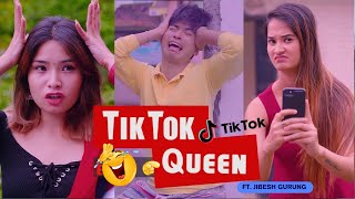 TikTok Queen  AAjkal Ko Love  New Comedy Episode 2024  Jibesh Gurung  Colleges Nepal [upl. by Edlyn]