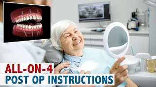 Allon4 Post Op Instructions [upl. by Adall16]