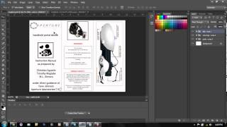 how to make a brochure zfold PHOTOSHOP VER [upl. by Nonie820]