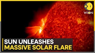 Biggest solar flare in 10 years hits earth  World News  WION [upl. by Sky]