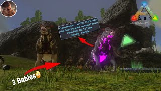 MAX LEVEL CHALICOTHERIUM TAMING AND BREEDING ARK SURVIVAL EVOLVED MOBILE [upl. by Gierc]