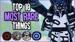 Top 10 MOST RARE Items in Shinobi Life 2  Shindo Life Tier List [upl. by Hesther387]