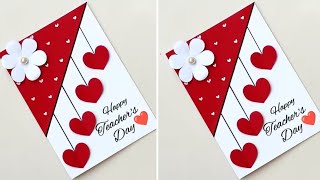 Last Minute Teachers Day Card Easy Greeting card for Teachers Day Handmade Card Making [upl. by Anoyi55]