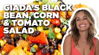 How to Make Giadas Black Bean Corn and Tomato Salad  Food Network [upl. by Gniy163]