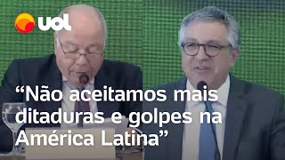 Golpe na Bolívia Padilha e Mauro Vieira repudiam ato Mais uma vez a democracia ficou em risco [upl. by Annoed]