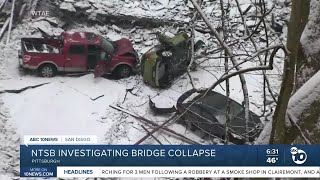 NTSB investigating bridge collapse in Pittsburgh [upl. by Guilbert779]