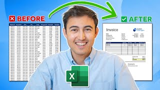 Automate Invoices in Excel 1Click Export as PDF [upl. by Selemas]