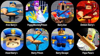 Roblox POPPY MOMMY LONG ARM Barrys Prison Run BARRY EXE PRISON RUNDEMON BARRYS PRISON RUN [upl. by Heiskell179]