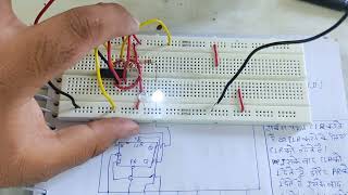 jk flip flop IC 7476 practical experiment digital electronics in hindi nsti Mumbai 2022 [upl. by Nelav235]