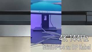 Tips about how to setup for a 8K Mini DisplayPort to DisplayPort 14 Cable [upl. by Aij]