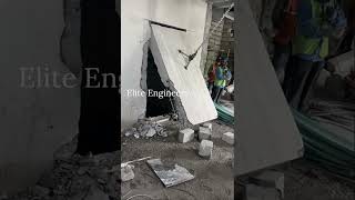 Concrete wall opening using Chain pulley civilengineering india youtubeshorts safetyfirst [upl. by Gitel800]