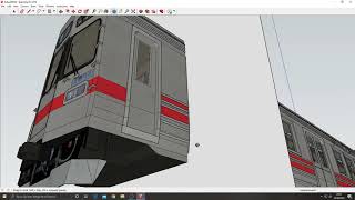 Making a Tokyu 80908590 Series for Trainz  Part 8 intermediate car [upl. by Neyu]