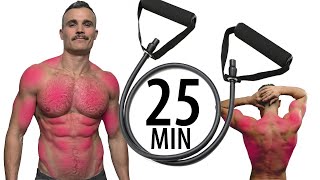 25 MINUTE FULL BODY RESISTANCE BAND WORKOUT [upl. by Ttihw]