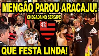 QUE FESTA LINDA TORCIDA DO FLAMENGO PARA A CIDADE DE ARACAJU NA CHEGADA DO MENGÃO CARIOCA 2024 E [upl. by Godliman]