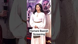 Rashami Desai arrives at Controversial Movie HamareBaarah screening RashamiDesai [upl. by Yle]