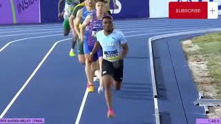 Mens 4x400 Relay Final  Botswana and South Africa Pull Off Another 12 Finish  ft Letsile Tebogo [upl. by Carlota484]