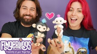 FINGERLINGS Unboxing New Fun Monkey Toys by Wowwee [upl. by Orsola]